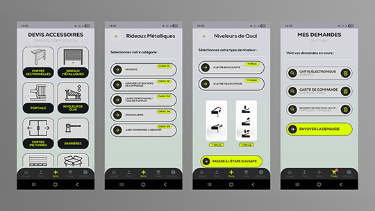 GTP FIC - Application mobile de devis pour pièces de fermetures