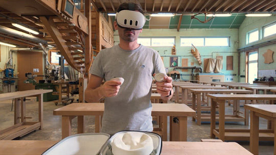 Simulateur de machines à bois en VR - Menuiserie VR