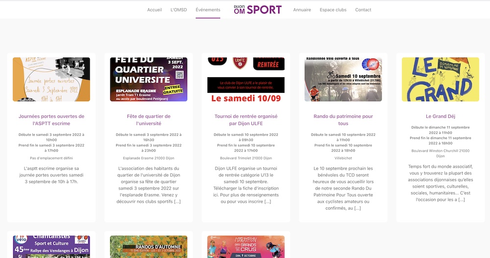 Dijon OM Sport - App Mobile Dijon