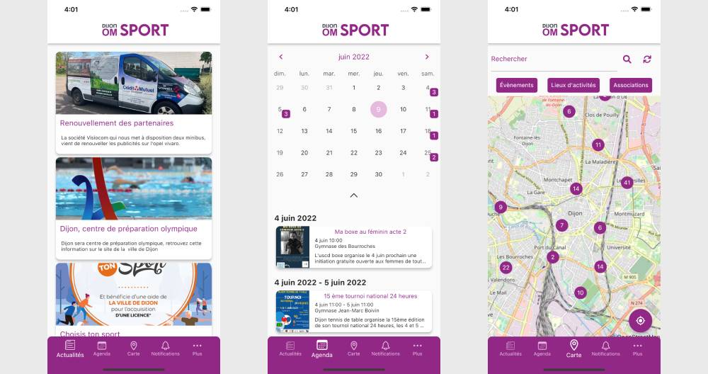 Dijon OM Sport - App Mobile Dijon